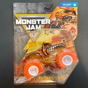 El Toro Loco Kids Toy Monster Truck - Orange Toon Shaded 45